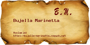 Bujella Marinetta névjegykártya