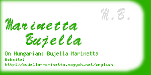 marinetta bujella business card
